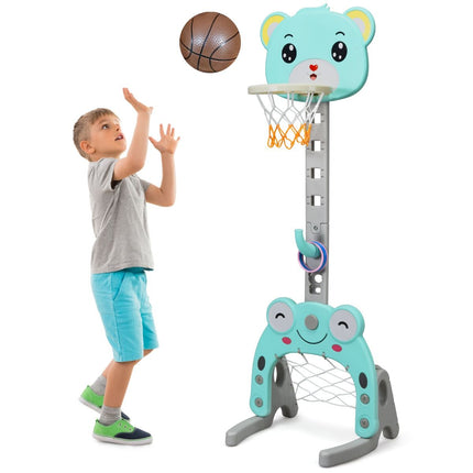 3 in 1 Kids Basketball Hoop and Stand Set for Kids