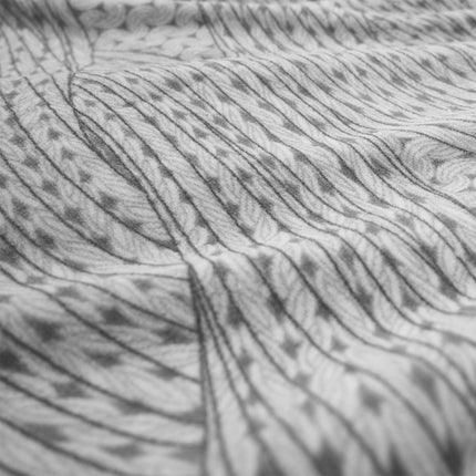 Dreamscene Chunky Knit Print Sherpa Fleece Blanket Flannel Soft Warm Throw Over