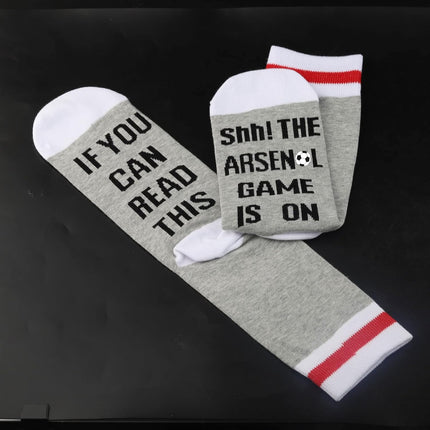 Football Team Gift Soccer Fans Gift If You Can Read This the Soccer Game Is on Soccer Socks for Men Women
