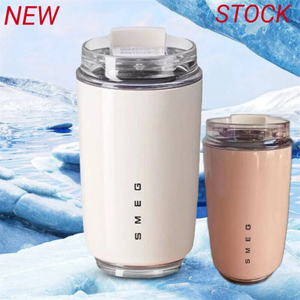 Smeg Coffee Mug Stainless Steel Travel Water Bottle Insulated Cup 8 Colors 240Ml