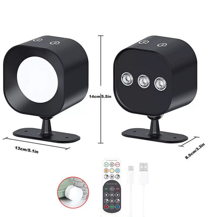 2X Wall Light Rechargeable LED Wall Sconce Light Magnetic Wall Lamp Rechargeable