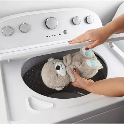 Sound Machine Soothe 'N Snuggle Otter Portable Plush Baby Toy with Sensory Details Music Lights & Rhythmic Breathing Motion