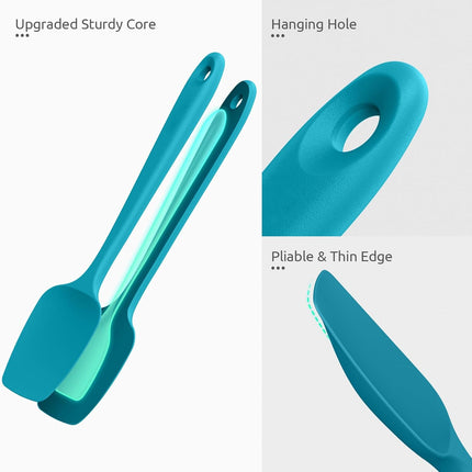 U-Taste Silicone Spoon Spatula Set of 3: 315 ℃ Heat-Resistant Food Grade Flexibl
