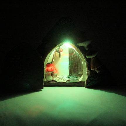 Garden Ornament Solar Fairy House Decoration Solar Powered Colour Changing LED