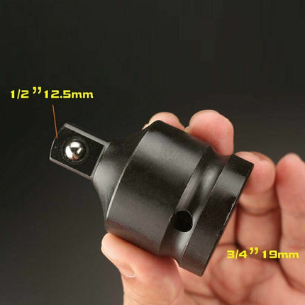 Impact Socket Adaptor Set 8Pc 1/4In to 1In Drop Forged Crv Phosphate Case Tool