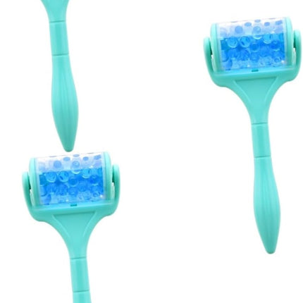 3Pcs Woman Roller Beauty Massager Facial Tool for Skin Care Cool Green Design for Face Body and Eye Puffiness Relief Massage for Wrinkles and Skin Revitalization