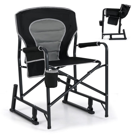 Outdoor Rocker Camping Chair Portable Foldable Rocking Chair