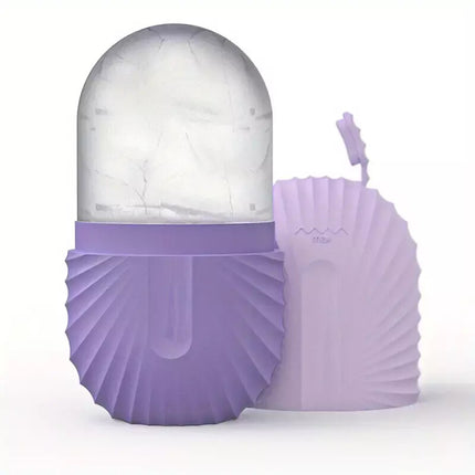 Ice Cube Silicone Massager-Face Ice Roller Mold-Reusable Facial Care Beauty Tool