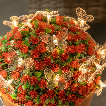 20 X Solar String Fairy Lights Garden Outdoor Patio String Lighting Warm White