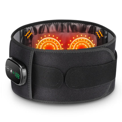 Red Light Therapy Electric Heating Waist Belt with Massager for Back Pain Relief