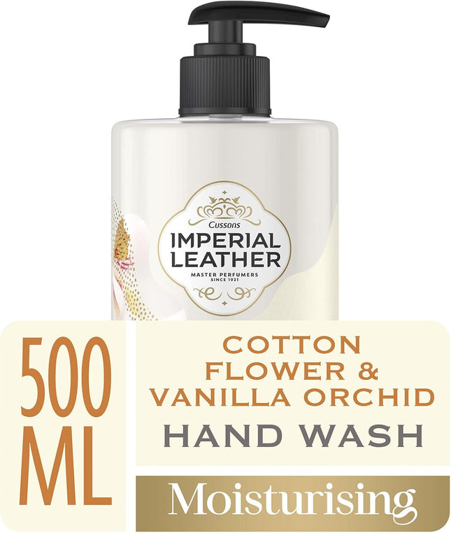 Imperial Leather Moisturising Hand Wash, Cotton Flower Vanilla Orchid 6 X 500Ml