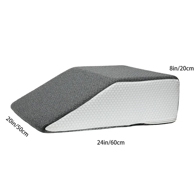 Leg Pillow, 8Inch Leg Elevating Pillow for Legs,Rest, Sleeping,Leg Wedge Pillow for Side Sleeping, Memory Foam Leg Wedge Pillow