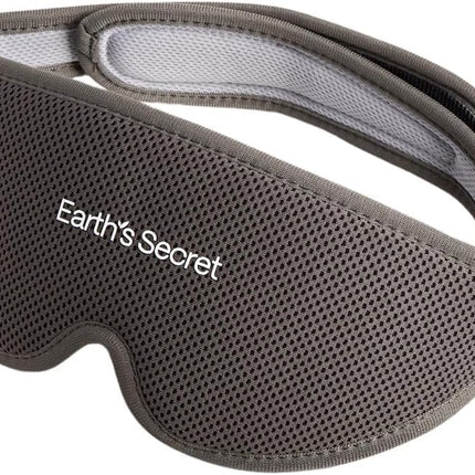 Earth'S Secret Sleep Mask - C-Shaped Eye Cups, Soft Breathable Material with Complete Blackout Design | Perfect for Side Sleepers - Easily Adjustable Straps for Deep Restful Sleep (Grey)