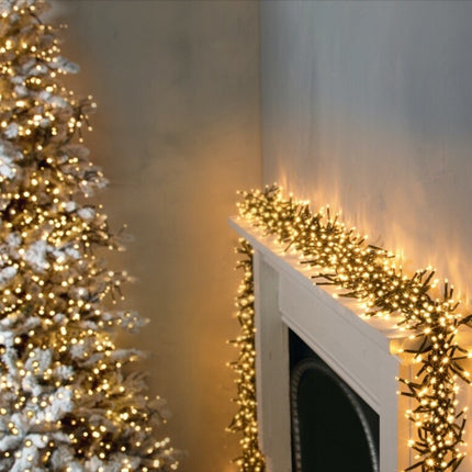 Premier 3000 LED Cluster Indoor Outdoor Christmas Tree Lights Timer - WARM WHITE
