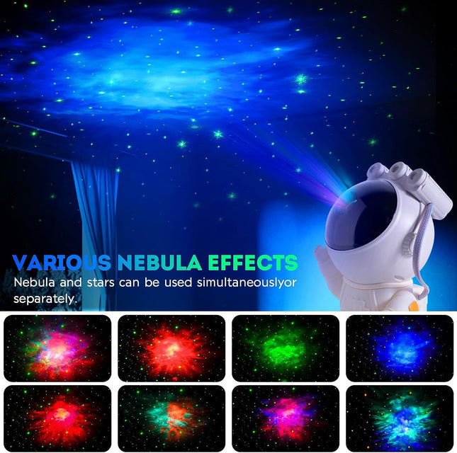 Astronaut Star Projector Galaxy Night Light Starry Nebula Space Projector Lamp