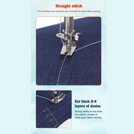 Mini Portable Electric Sewing Machine Adjustable Speed Foot Pedal Desktop Tailor