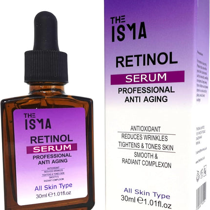 Retinol Serum for Face, Neck, Wrinkles - Resurfacing, High Strenthg Anti-Aging, Anti-Wrinkle Serum 30Ml