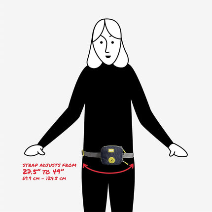 BUILT PET Nightsafe Reflective Dog Walking Belt Bag, Poop Bag Holder & Treat Sto