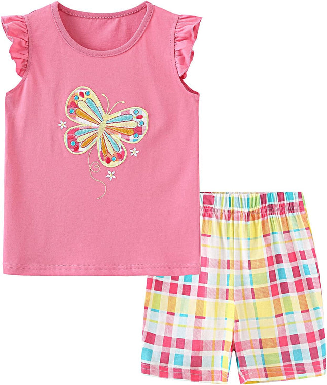 Baby Girls Summer Cotton Shorts Set