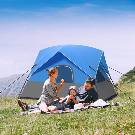 3-Person Outdoor Camping Tent with Removable Floor Mat