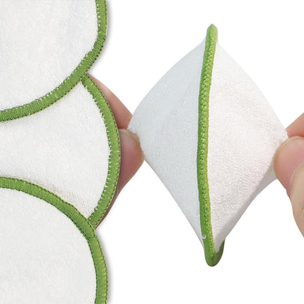 Reusable Makeup Remover Pads,  20Pcs Reusable Cotton Pads with 10 Facial Sponges Cleansing, Natural Bamboo Cotton Rounds 2-Layers Washable Face Cotton Pads with Laundry Bag