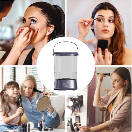 Electric Makeup Brushes Cleaner - Spinner Cleaner Automatic Makeup Brush Machine | Quick Cleaning Make up Brush Washing Tool for Puff, Sponge, Makeup Egg