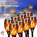 2Pcs Solar Flame Light