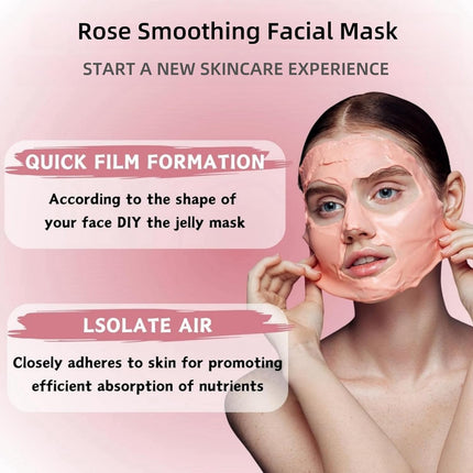 Jelly Mask,Jelly Face-Mask,Jelly Mask for Face,Natural Rose Jelly Mask,Rose Smoothing Facial Mask,Moisturizing Facial Mask,Jelly Face-Mask for Skincare,Skincare Moisturizing Gel Mask