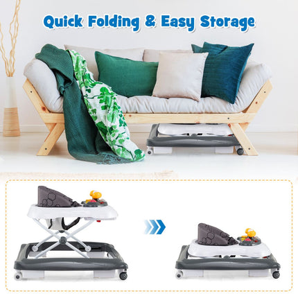 Toddler Activity Center Push Walker with 3 Adjustable Heights