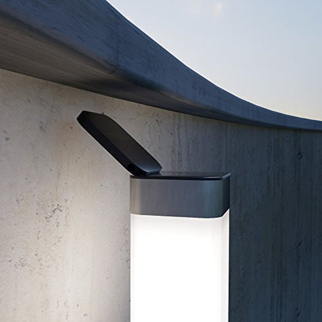 Outdoor Solar Powered Garden Post Lights Set of 2