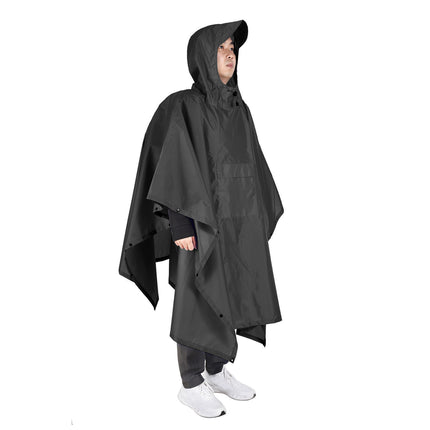 Foldable Waterproof Poncho Reusable Plastic Adult Camping Festival Rain Coat New