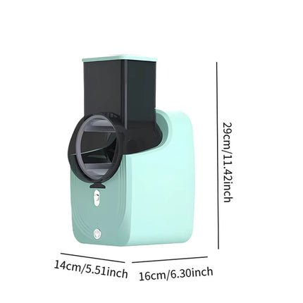 3-In-1 Multifunctional Food Slicer Processor, Vegetable Slicer Salad Maker, Food Processor Spiralizer with Stainless Steel Blade