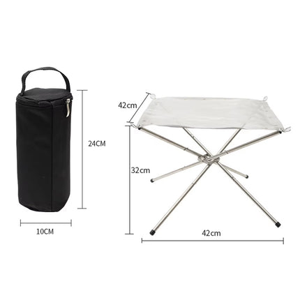 Disassemble Garden Backyard Heating Mesh Stainless Steel Outdoor Camping Campfire Fire Rack Foldable Mesh Fire Pit BBQ Tools Hot