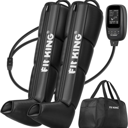 Leg Massager, Recovery Boots Leg Massagers for Pain and Circulation Relaxing Foot Calf & Thigh Compression Massage Machine Enhance Sports Performance (Medium)