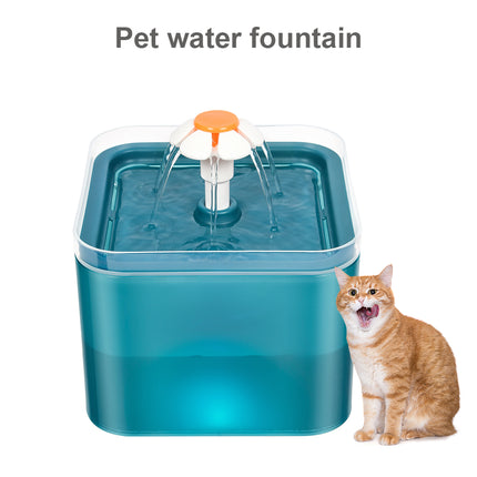Cat Water Fountain 2L for Pet Dog LED Drinking Water Bowl Automatic Dispenser UK