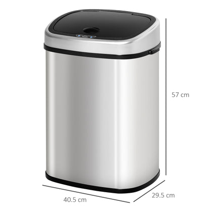 Sensor Dustbin Touchless Trash Can Automatic Garbage Bin Stainless Steel