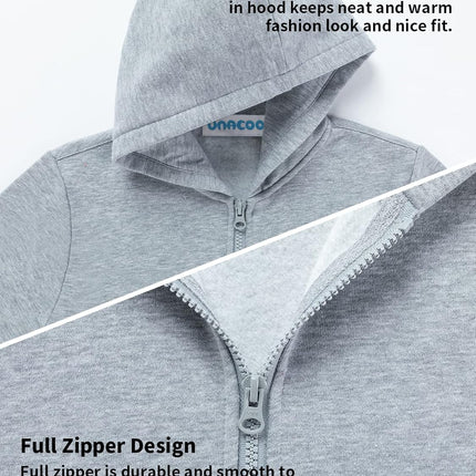 Girls Boys Zip up Hoodie Soft Fleece Sweatshirt Kids Hoodies for Toddler Zipper Hoodie Jacket (Age 3-12 Years)