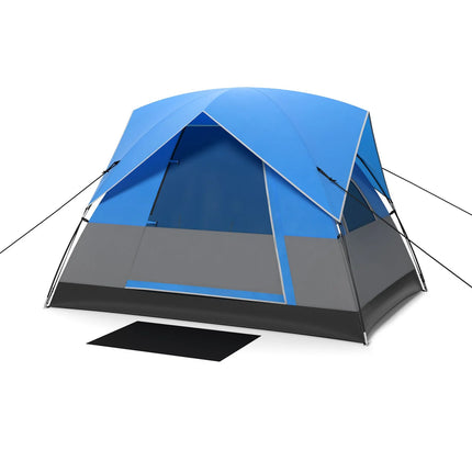 3-Person Outdoor Camping Tent with Removable Floor Mat
