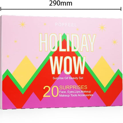 Makeup Advent Calendar for Teens Girls, Birthday Gift Box for Women Full Kit,Surprise Makeup Gift Kit, Include Lip Gloss, Blush, Concealer, Mascara, Eyebrow Pencil Makeup Gift Set for Women