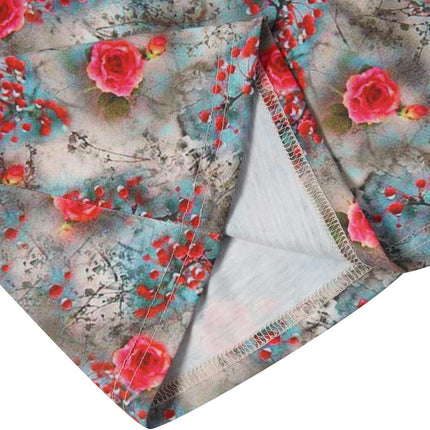 Girls Clothing Set 2 Pieces Long Sleeve Cardigan + Sleeveless Floral Print Dress Sets and Outfits