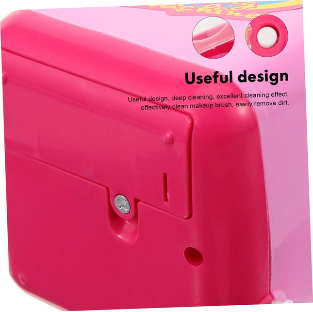 Automatic Makeup Brush Cleaner Device Mini Electric Makeup Puff Cleaning Machine Deep Cleaning Brush Sponge for Home and Travel