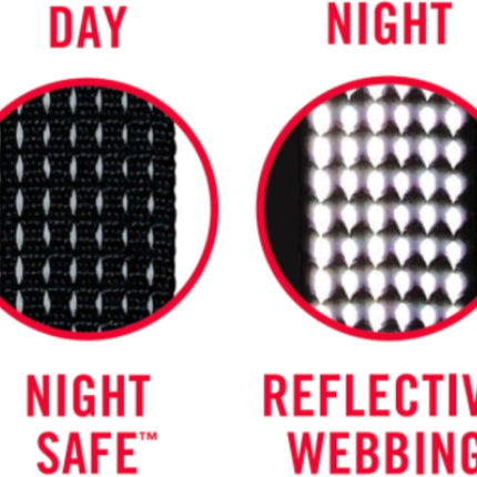 BUILT PET Nightsafe Reflective Dog Walking Belt Bag, Poop Bag Holder & Treat Sto