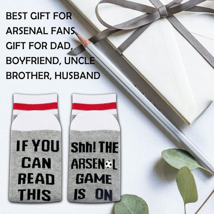 Football Team Gift Soccer Fans Gift If You Can Read This the Soccer Game Is on Soccer Socks for Men Women