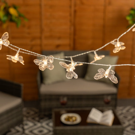 20 X Solar String Fairy Lights Garden Outdoor Patio String Lighting Warm White