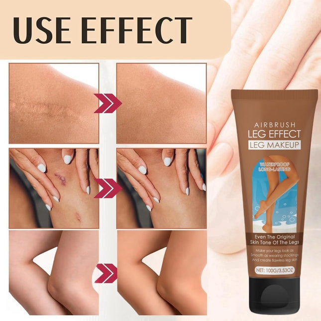 Waterproof Leg Makeup and Body Concealer - Vein Cover Lotion for Scars - No Transfer (#Bronze)