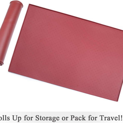 Large Pet Puppy Silicone Waterproof Feeding Food Mat Dog Non Slip Bowl Placemat