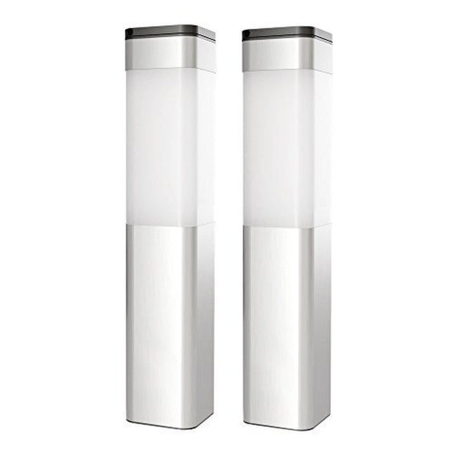 Outdoor Solar Powered Garden Post Lights Set of 2