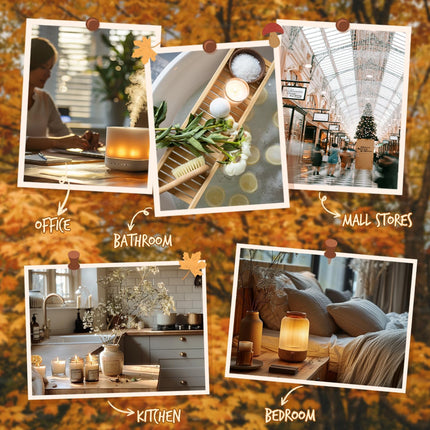 Soulorigin Autumn Essential Oils Set, Fragrance Oil Set for Oil Diffusers, Bath