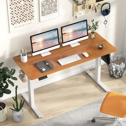 140 X 60 CM Height Adjustable Standing Desk with 3 Memory Heights