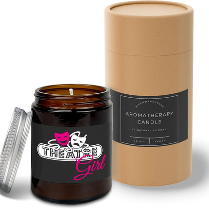 Theatre Girl Candle Aromatherapy 40Hr Scented Gift Set Anxiety Relief Sleep Vegan 200G SP